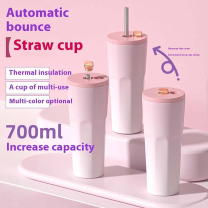 Straw Thermal Insulation Cup Outdoor Leisure Fashion Sports Cup Abysaz Kollectionz