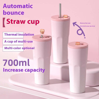 Straw Thermal Insulation Cup Outdoor Leisure Fashion Sports Cup Abysaz Kollectionz