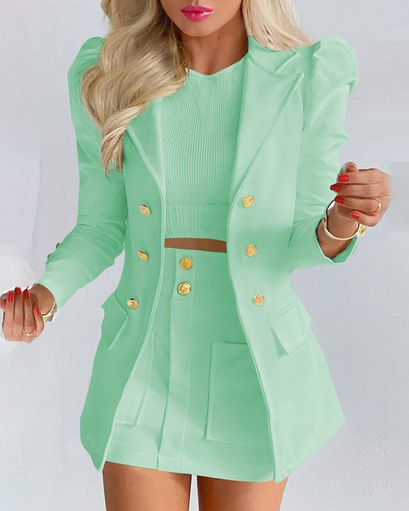 Fashion Solid Color Casual Suits Women's Abysaz Kollectionz