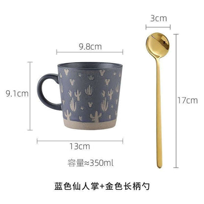 Stoneware Mug Coffee Cup Couple Water Cup - Abysaz Kollectionz