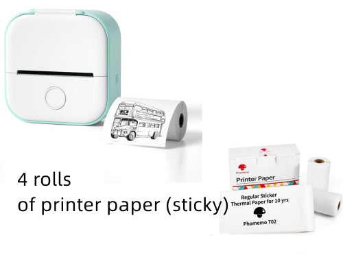 Portable Mini Thermal Label Printer Home Photo Printer Student Wrong Question Printer Bluetooth-compatible Mini Label Printer Price Tag Abysaz Kollectionz