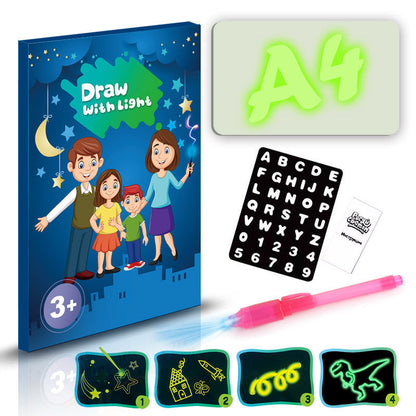 Educational Toy Drawing Pad 3D Magic 8 Light Effects Puzzle Board Sketchpad Abysaz Kollectionz