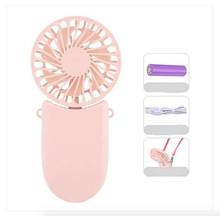 New Hanging Neck Foldable Small Electric Fan - Abysaz Kollectionz