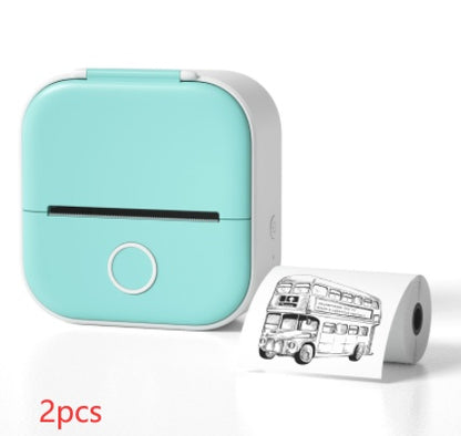 Portable Mini Thermal Label Printer Home Photo Printer Student Wrong Question Printer Bluetooth-compatible Mini Label Printer Price Tag Abysaz Kollectionz