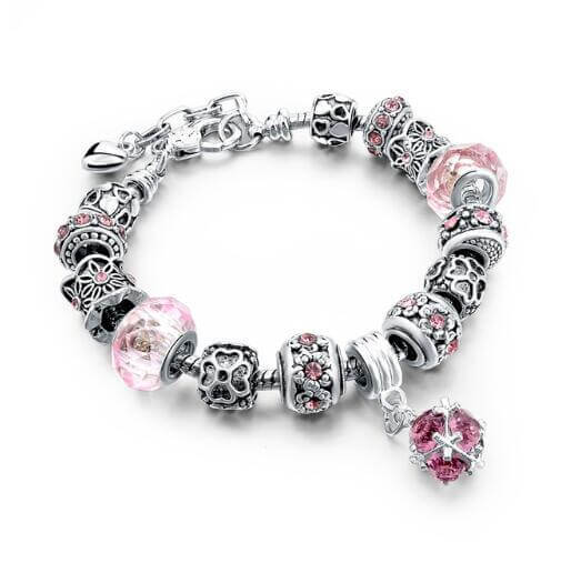 Crystal Beads Bracelets & Bangles Snake Chain Charm Bracelets For Women Jewellery Abysaz Kollectionz