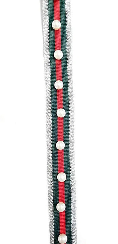 KIDS STRIPE DRESS with PEARLS