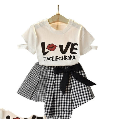 Kids Baby Girls Clothing Sets Summer TShirtsskirt Clothes Abysaz Kollectionz