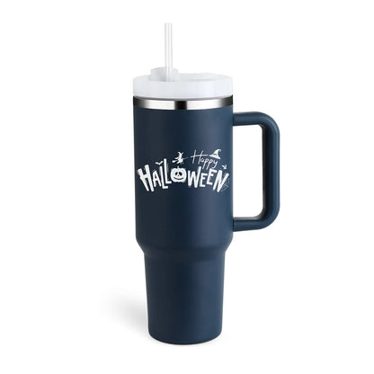 40 Oz Tumbler With Handle Straw Insulated, Stainless Steel Spill Proof Vacuum Coffee Cup Tumbler With Lid Tapered Mug Gifts For Valentine Lover Suitable For Car Gym Office Travel - Abysaz Kollectionz