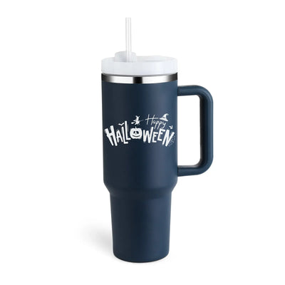 40 Oz Tumbler With Handle Straw Insulated, Stainless Steel Spill Proof Vacuum Coffee Cup Tumbler With Lid Tapered Mug Gifts For Valentine Lover Suitable For Car Gym Office Travel - Abysaz Kollectionz