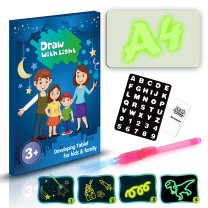 Educational Toy Drawing Pad 3D Magic 8 Light Effects Puzzle Board Sketchpad Abysaz Kollectionz