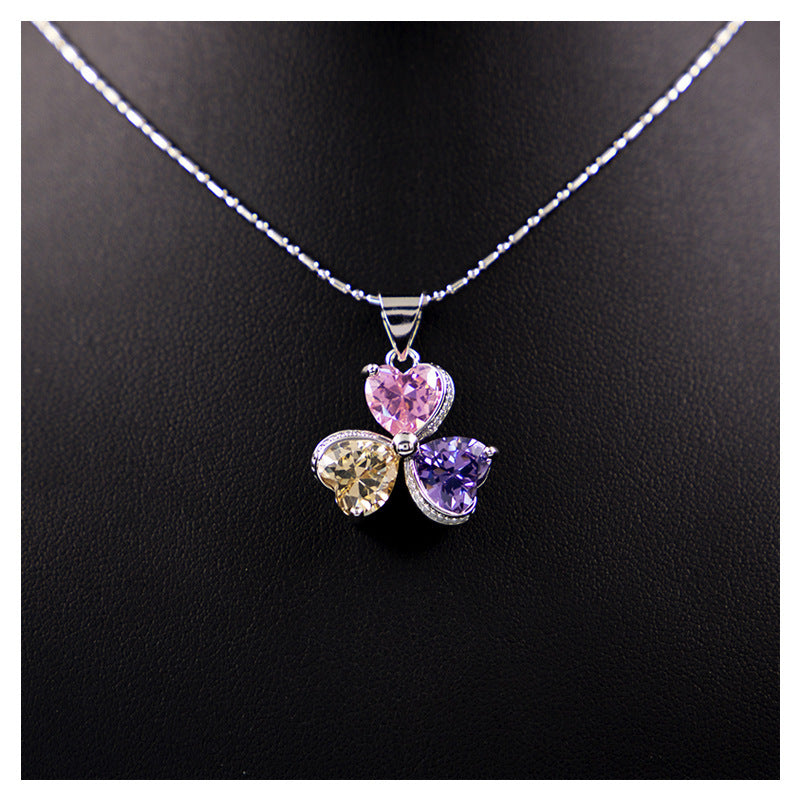 Clover Zircon Diamond Jewellery Set Women - Abysaz Kollectionz