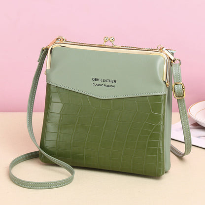 Lock Shoulder Bags Women Alligator Pattern Crossbody Phone Bag - Abysaz Kollectionz