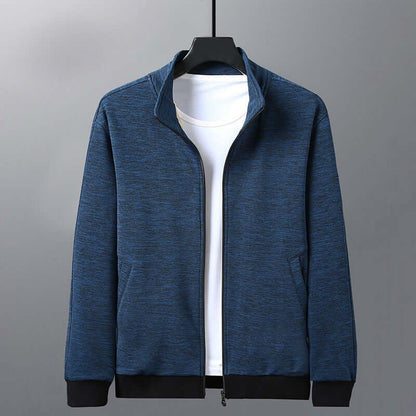 Dad Wears A Jacket With A Stand-up Collar And A Casual Jacket Abysaz Kollectionz