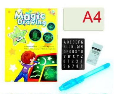 Educational Toy Drawing Pad 3D Magic 8 Light Effects Puzzle Board Sketchpad Abysaz Kollectionz