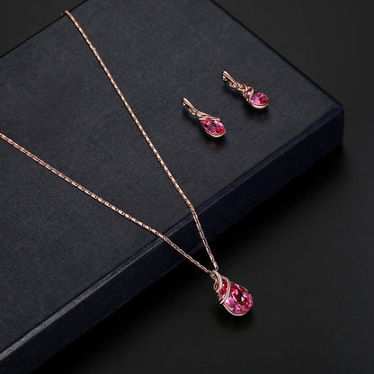 Alloy Gemstone Jewellery Set Necklace Abysaz Kollectionz