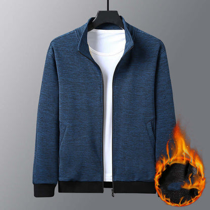 Dad Wears A Jacket With A Stand-up Collar And A Casual Jacket - Abysaz Kollectionz