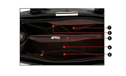 Famous Designer Brand Bags Women Leather Handbags New  Luxury Ladies Hand Bags Purse Fashion Shoulder Bags - Abysaz Kollectionz