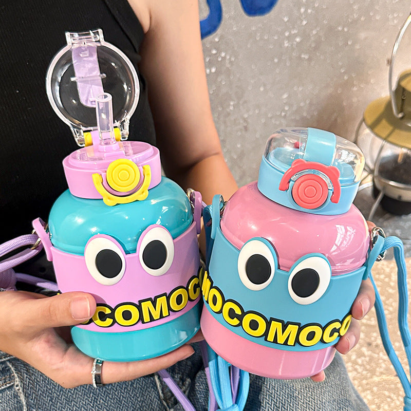 316 Stainless Steel Children's Thermos Mug Large Capacity Cup With Straw Abysaz Kollectionz