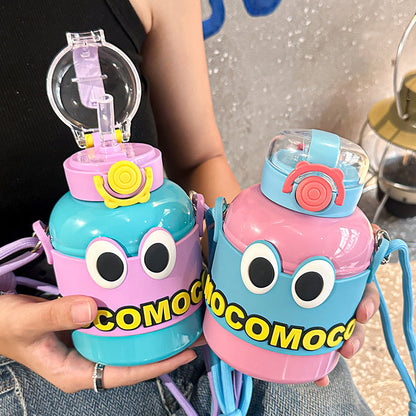 316 Stainless Steel Children's Thermos Mug Large Capacity Cup With Straw Abysaz Kollectionz