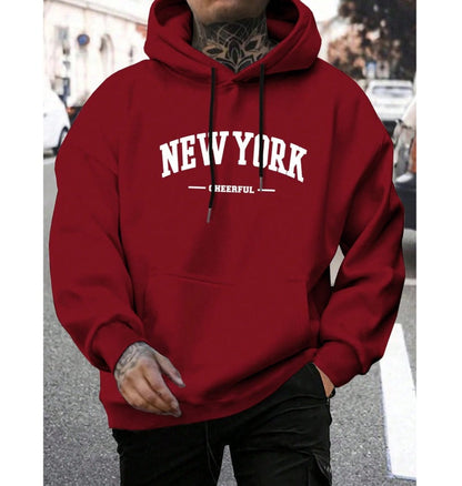 Men's Casual American-style Retro Loose Hooded Sweater Abysaz Kollectionz
