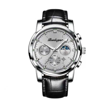 Men's Multi-functional Fashion Quartz Business Steel Belt Wrist Watch - Abysaz Kollectionz