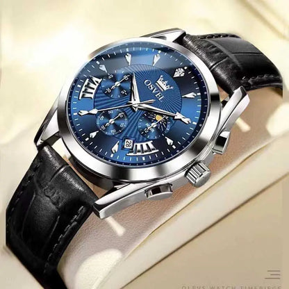 Men's Multi-functional Fashion Quartz Business Steel Belt Wrist Watch - Abysaz Kollectionz