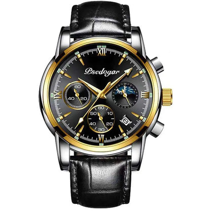 Men's Multi-functional Fashion Quartz Business Steel Belt Wrist Watch - Abysaz Kollectionz