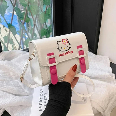 Sanrio Pu Square Bag Anime Shoulder Bags Kawaii Messenger Tote Cute Cartoon Backpacks My melody Cinnamorol Kuromi Fashion Bags Abysaz Kollectionz