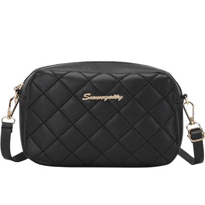 #228 Diamond-shaped quilted zipper square bag, metal lettering shoulder bag, fashionable woman shoulder bag, camera casual bag Abysaz Kollectionz