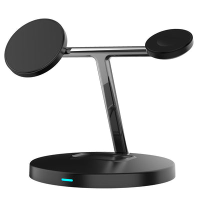 Compatible with Apple, 3 In 1 Magnetic Wireless Charger 15W Fast Charging Station For Magsafe Chargers Abysaz Kollectionz