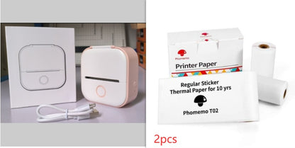 Portable Mini Thermal Label Printer Home Photo Printer Student Wrong Question Printer Bluetooth-compatible Mini Label Printer Price Tag Abysaz Kollectionz