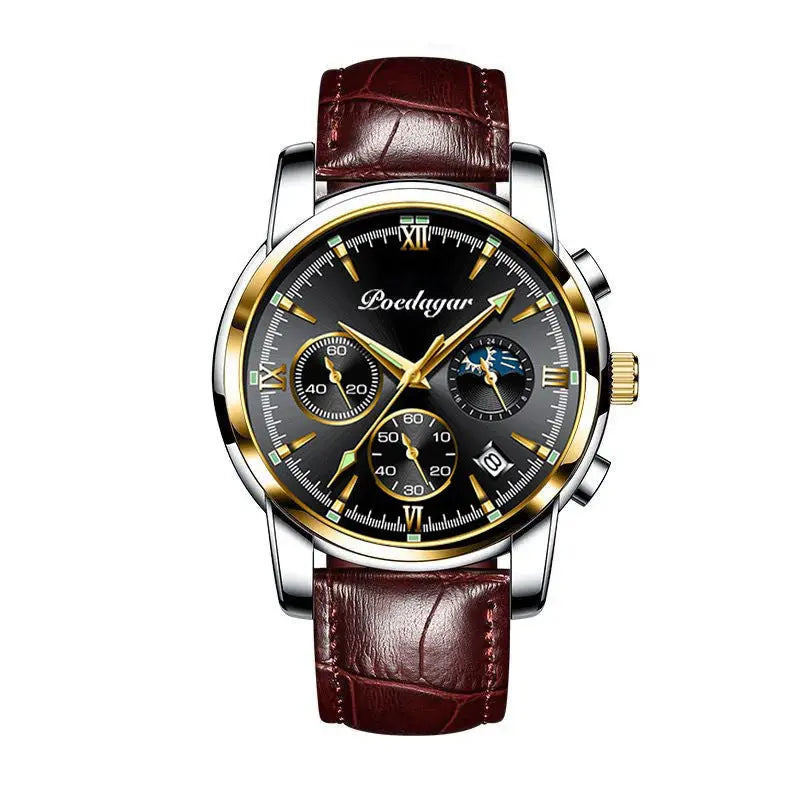 Multifunctional Men's Watch Luminous Waterproof Quartz Wrist Watch - Abysaz Kollectionz