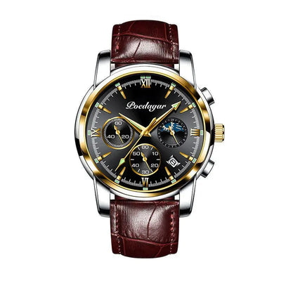 Multifunctional Men's Watch Luminous Waterproof Quartz Wrist Watch - Abysaz Kollectionz