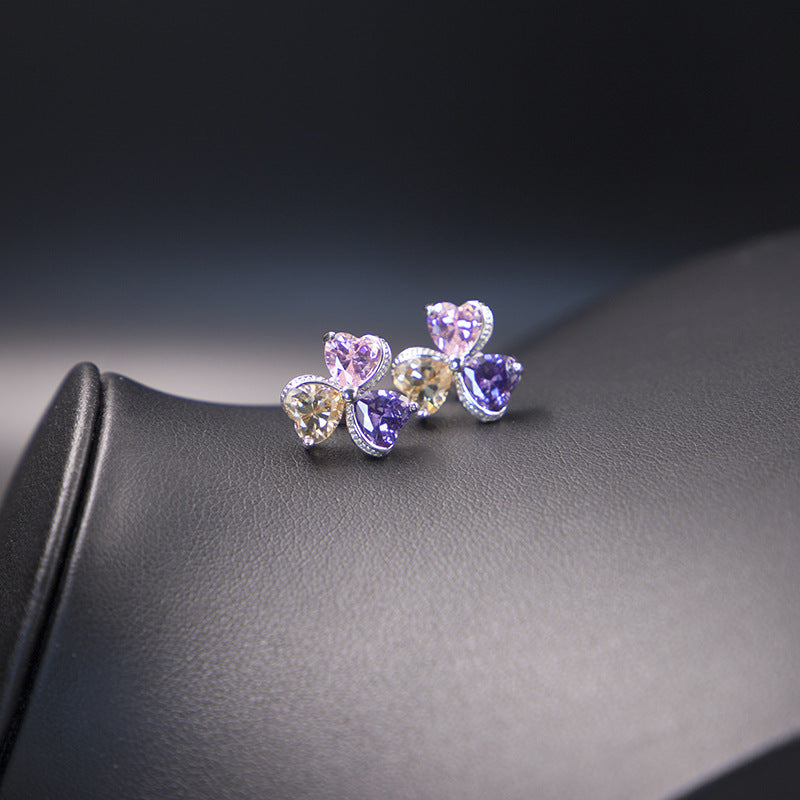 Clover Zircon Diamond Jewellery Set Women - Abysaz Kollectionz