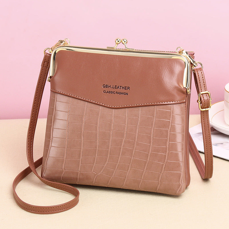 Lock Shoulder Bags Women Alligator Pattern Crossbody Phone Bag - Abysaz Kollectionz