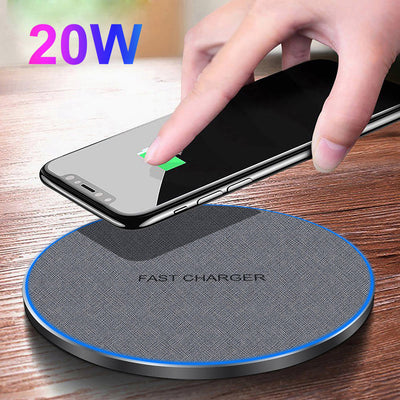 Fabric Disc Wireless Charger 20W Fast Charge Abysaz Kollectionz