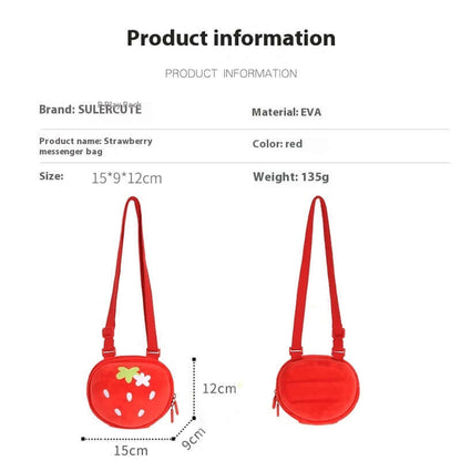 Cute Strawberry Fruit Cartoon Children's Crossbody Bag - Abysaz Kollectionz