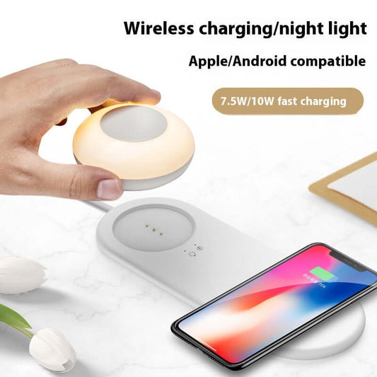 Wireless Phone Charger LED Desk Lamp Separated Magnetic Touch - Abysaz Kollectionz