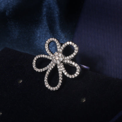 S925 Sterling Silver Five Petal Jewellery Set Abysaz Kollectionz