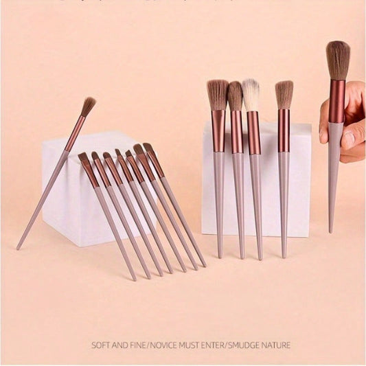 Makeup Brush Set- Soft And Fluffy Professional Makeup Foundation, Powder Eyeshadow, Kabuki Mixed Makeup Brush, Beauty Kit, Makeup Sponge, Beauty Gift, Makeup Beginner -13 Pieces Abysaz Kollectionz