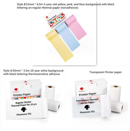 Portable Mini Thermal Label Printer Home Photo Printer Student Wrong Question Printer Bluetooth-compatible Mini Label Printer Price Tag Abysaz Kollectionz