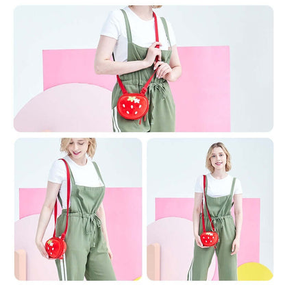 Cute Strawberry Fruit Cartoon Children's Crossbody Bag - Abysaz Kollectionz