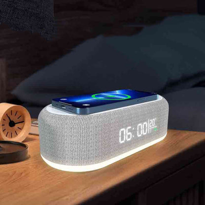 Abysaz Kollectionz Four-in-one Small Night Lamp Alarm Clock Wireless Charger - Abysaz Kollectionz