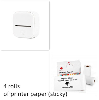 Portable Mini Thermal Label Printer Home Photo Printer Student Wrong Question Printer Bluetooth-compatible Mini Label Printer Price Tag Abysaz Kollectionz