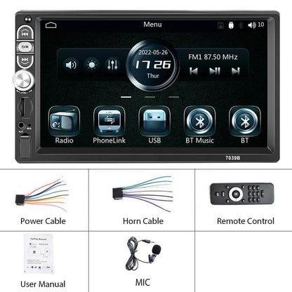 Abysaz Kollectionz 7-inch Single-din Car Stereo, Single-din Car Radio And MP5 Player Supporting Carplay Android Auto Abysaz Kollectionz