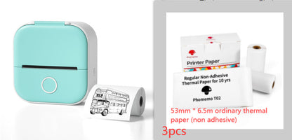 Portable Mini Thermal Label Printer Home Photo Printer Student Wrong Question Printer Bluetooth-compatible Mini Label Printer Price Tag Abysaz Kollectionz