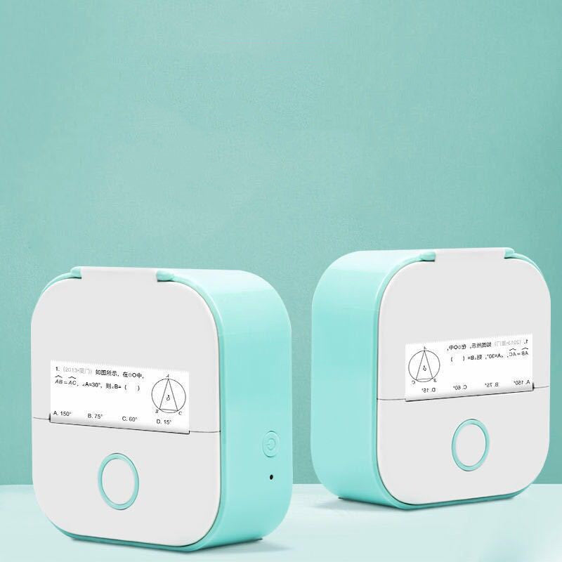 Portable Mini Thermal Label Printer Home Photo Printer Student Wrong Question Printer Bluetooth-compatible Mini Label Printer Price Tag Abysaz Kollectionz