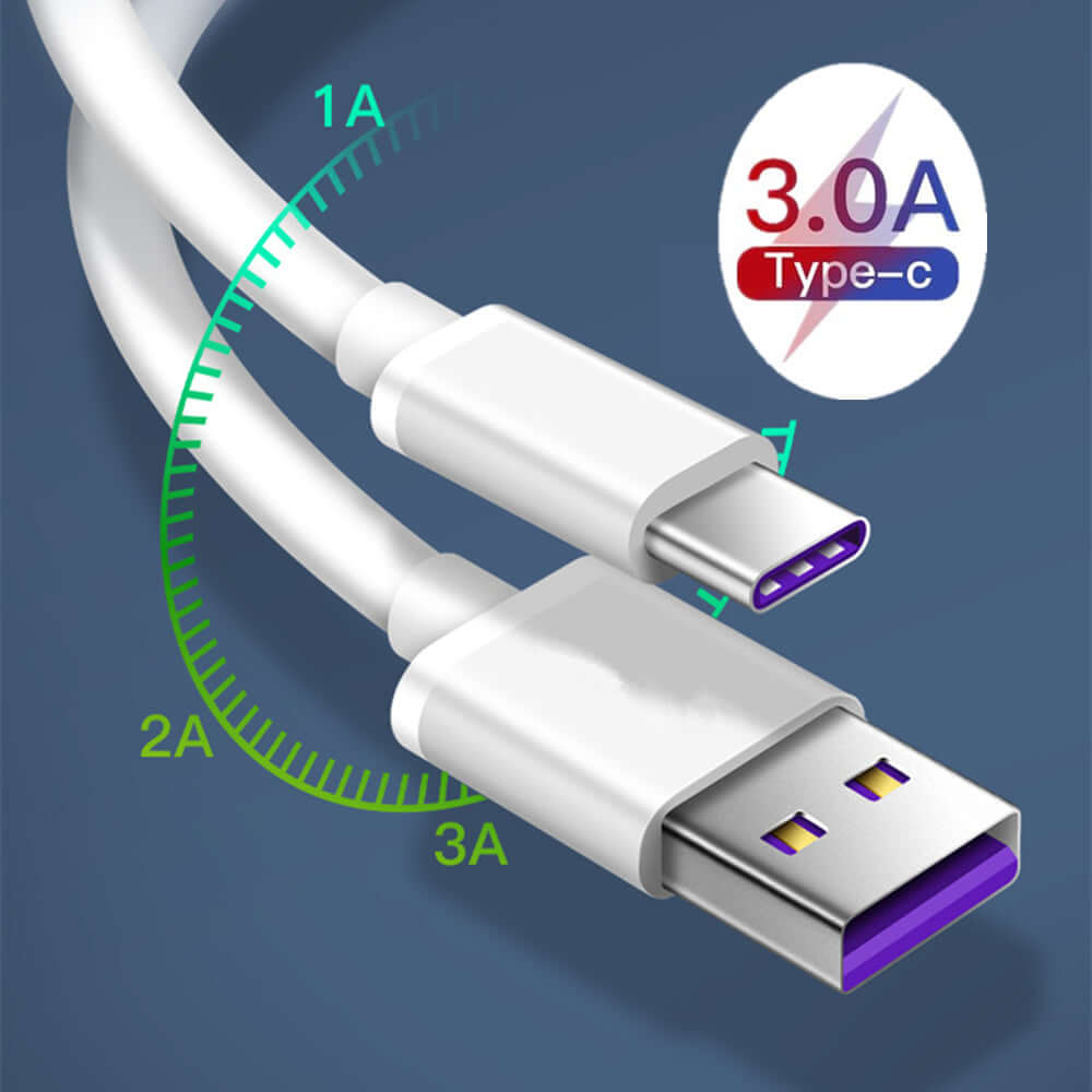 Black Fast Charging Cable Charger Adapter - Abysaz Kollectionz