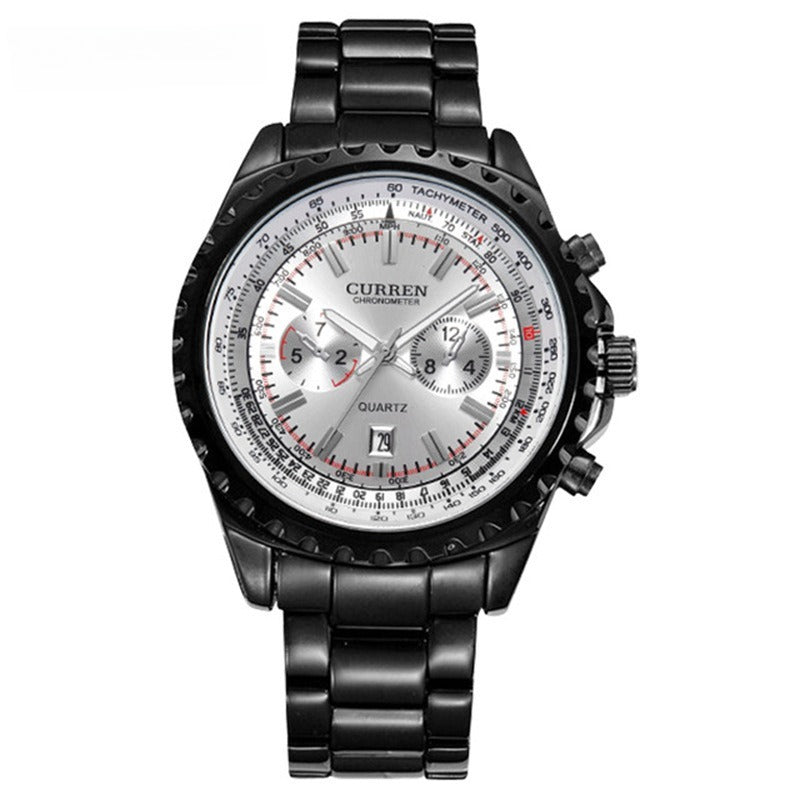 Men's Casual Quartz Movement Steel Band Wrist Business Watch Abysaz Kollectionz