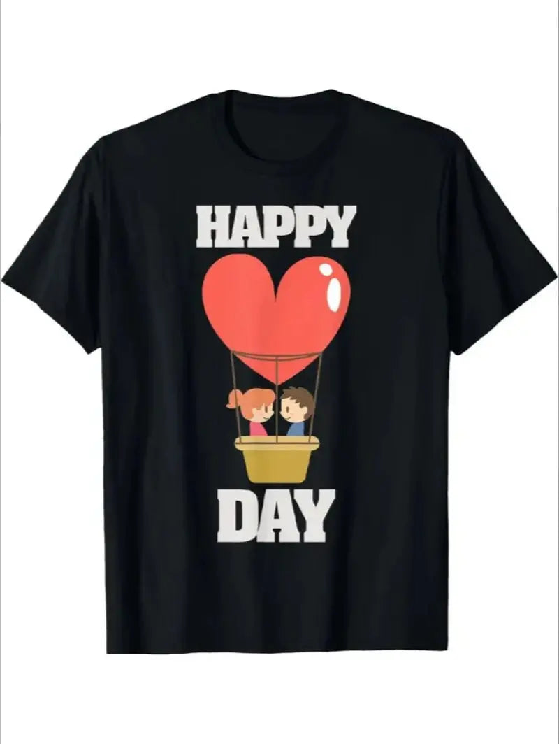 Fashionable Cartoon-Printed Men Casual T-Shirt